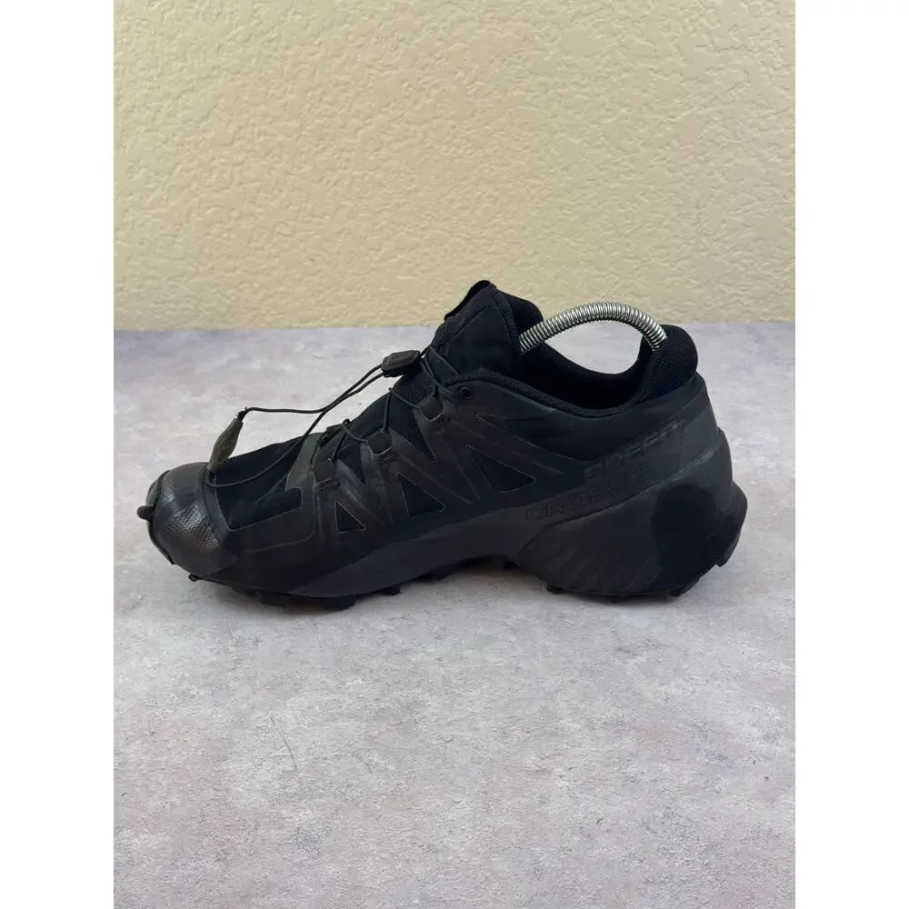 Salomon Speedcross 5 Mens Sz 10.5 Black Hiking Trail Running Shoes 406840